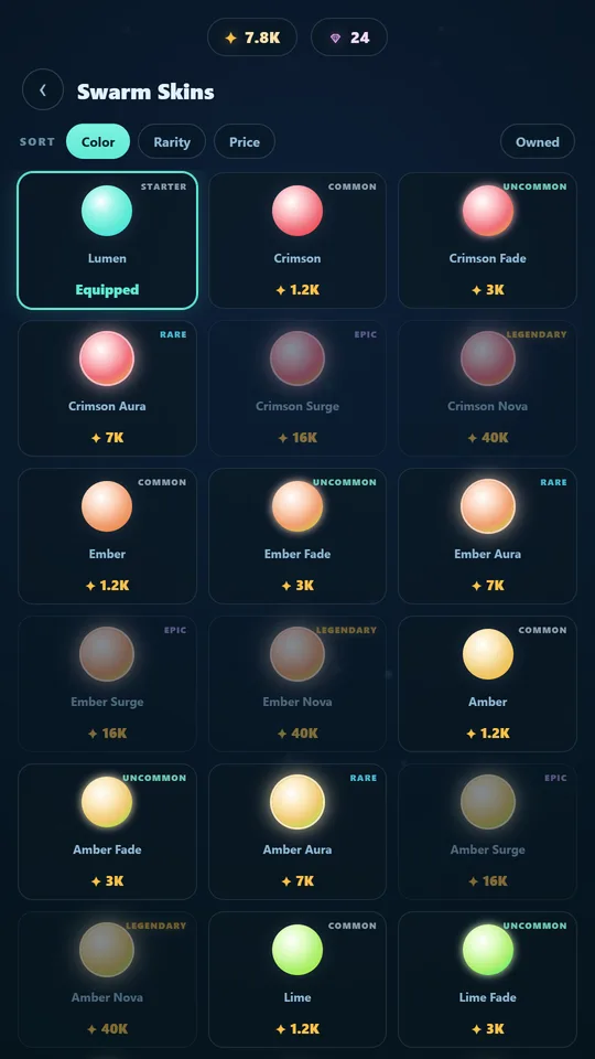 The swarm skins collection